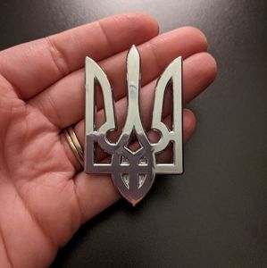 NEW Ukraine Ukrainian ukie trident sticker
